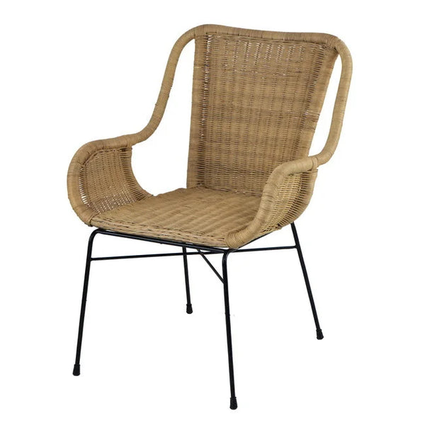 Rattan Armed Dining Chair