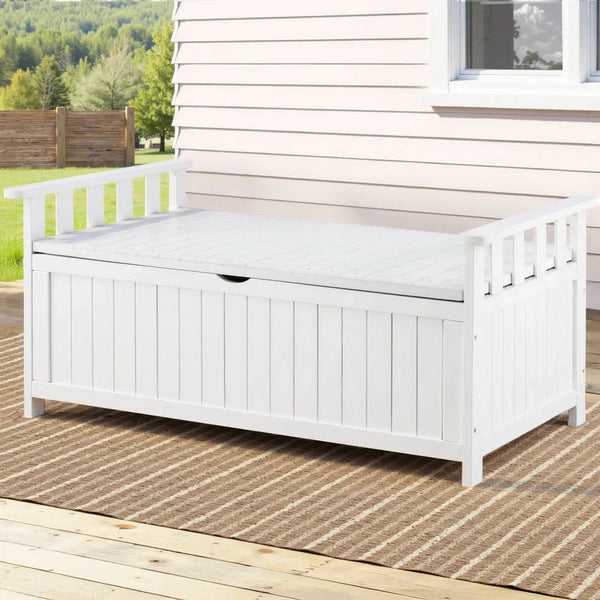 White Outdoor Storage Box