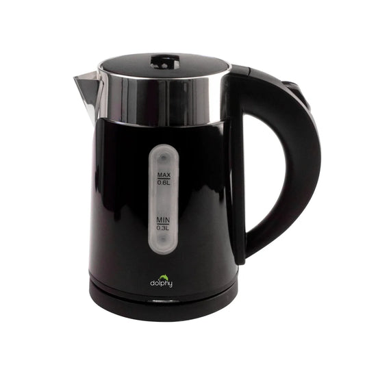 0.6L Stainless Steel Electric Kettle Black - Appliances >