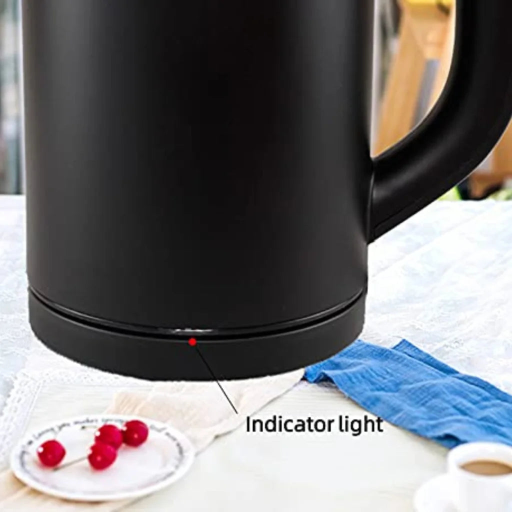 0.8L Stainless Steel Electric Kettle Black - Appliances >
