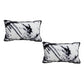 SOGA 2X 35cm Throw Pillow Black and White Leopard Thick Premium Polyester Fiber for Home Decor