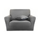 SOGA 1-Seater Grey Sofa Cover Couch Protector High Stretch Lounge Slipcover Home Decor