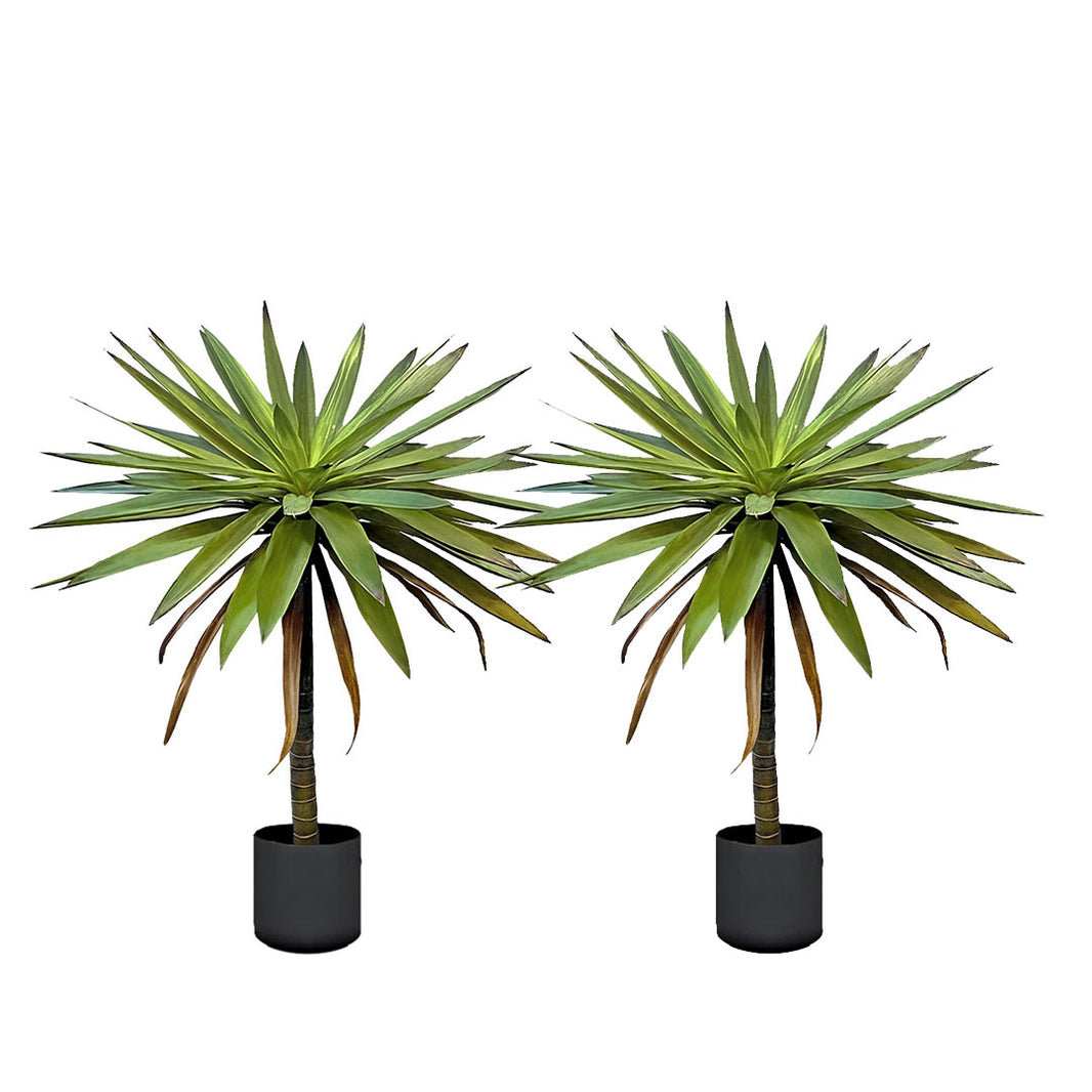 SOGA 2X 90cm Yucca Tree Giant Palm Lily Living Room Artificial Plant Home Accent Decor