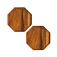 SOGA 2X 25cm Octagon Wooden Acacia Food Serving Tray Charcuterie Board Centerpiece Home Decor