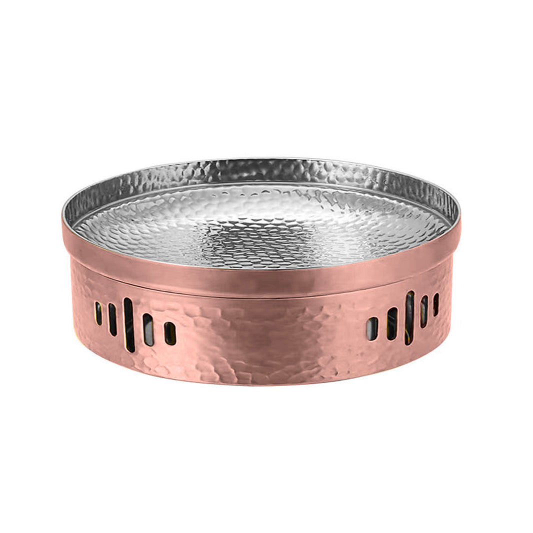 SOGA 26cm Rose Pink Hammered Dry Pot An Elegant Rose Pink Finish Kitchen Essential