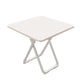 SOGA 80cm White Square Table with White Legs Modern Minimalist Design for Home Decor