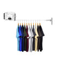 SOGA 160mm Wall-Mounted Clothes Line Dry Rack Retractable Space-Saving Foldable Hanger White