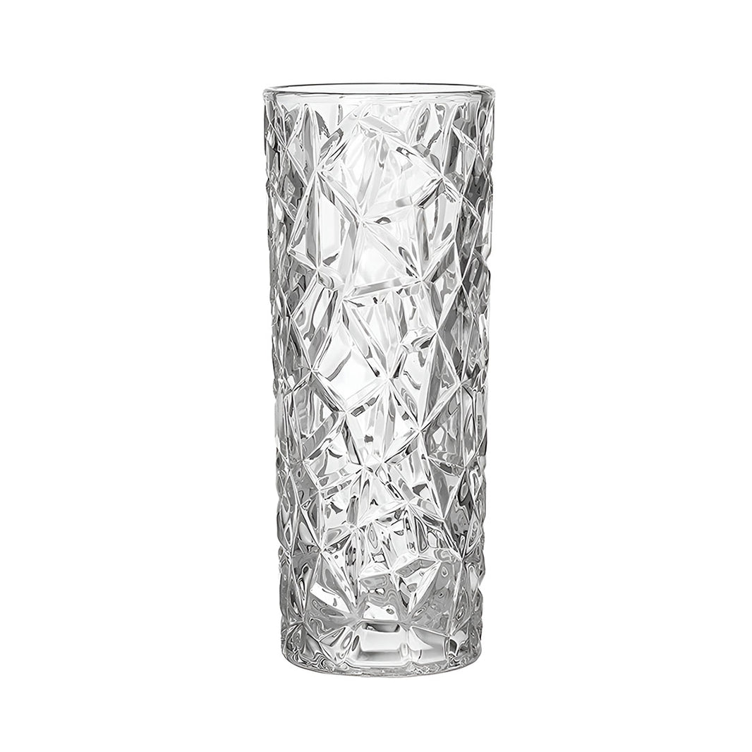 SOGA 14cmx30cm Heavy Duty Glass Vase Crystal Clear Design for Home Décor