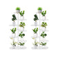 SOGA 2X 7 Tier 8 Pots White Metal Plant Rack Flowerpot Storage Display Stand Holder Home Garden Decor