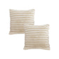 SOGA 2X 45cm Fur Faux Rabbit Soft Decorative Covers Pack Cover Plush Off White Throw Pillow