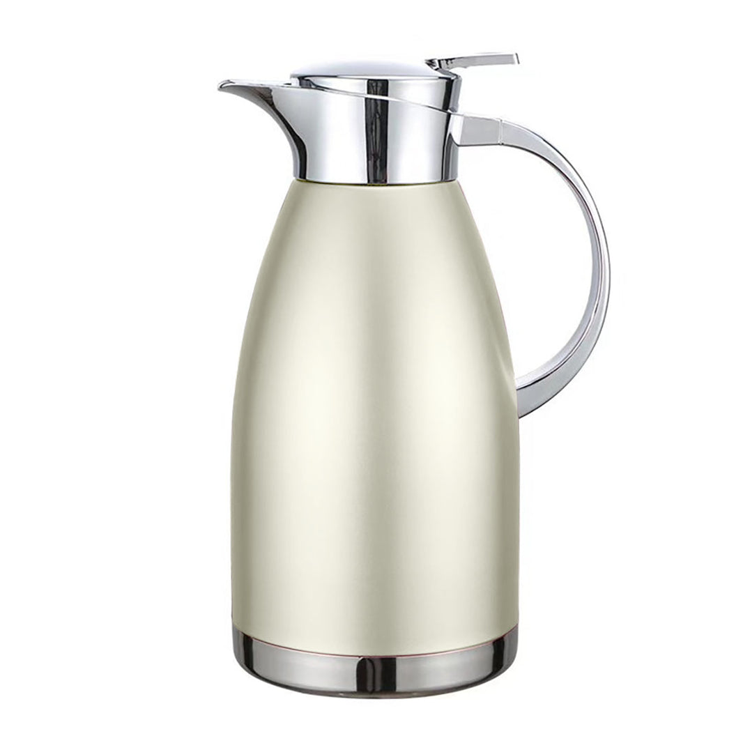 Soga 1.8L GoldColor 3-Layer Vacuum Insulated Stainless Steel Flask Ideal for Home and Office