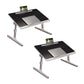 SOGA 2X 60X40cm Black Small Laptop Bed Portable Foldable Study Table Adjustable