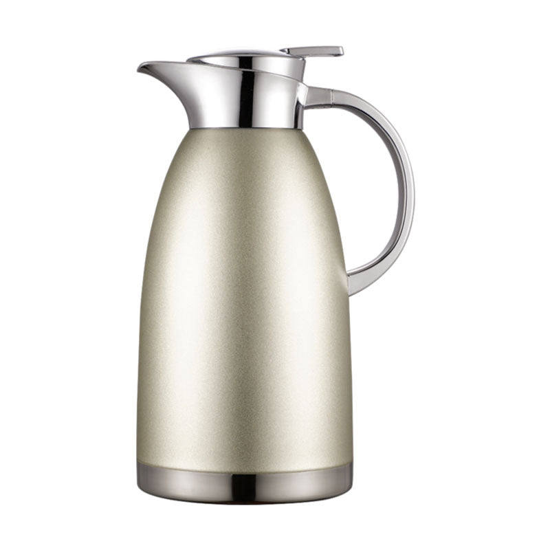 Soga 2.3L Gold Color 3-Layer Vacuum Insulated Stainless Steel Flask Ideal for Home and office