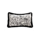 SOGA 35cm Elegant Decorative Luxury Victorian Rose French Embroidery Throw Pillow