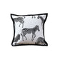 SOGA 45cm Black and White Light Luxury Zebra Cushion Decorative Square Pillow Living Room