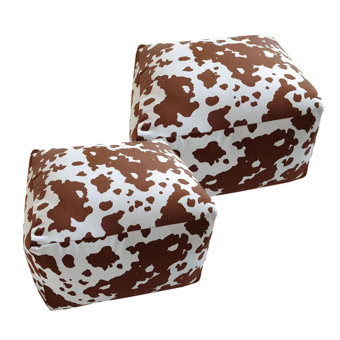 SOGA 2X 55x35cm Squared Soft Pouffe Seat Cushion Elegant Home Accent Décor Stylish Footstool