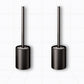 SOGA 2X 27cm Wall-Mounted Toilet Brush with Holder Bathroom Cleaning Scrub Black