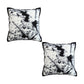 SOGA 2X 50cm Throw Pillow Black and White Leopard Thick Premium Polyester Fiber for Home Decor