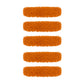 SOGA 5X 60x12 Orange Microfiber Flat Mop Floor Cleaning Pads Rotating Dust Remover