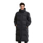 abbee Black 3XL Winter Hooded Overcoat Long Jacket Stylish Lightweight Quilted Warm Puffer Coat