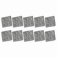 SOGA Peel & Stick Floor and Wall Tiles 30 x 30cm 10 Pack Grey Faux Marble