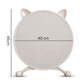 SOGA 40cm White Smart Makeup Bedroom Table Mirror Cat Ear Style No LED Light
