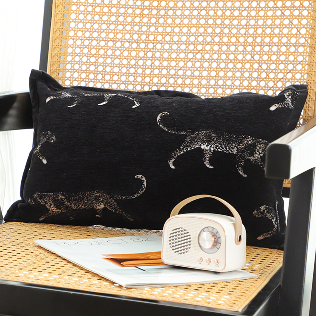 SOGA 2X 35cm Black Throw Pillow Elegant Decorative Cushion Living Room Modern Home Decor