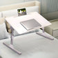 SOGA 60X40cm White Small Laptop Bed Portable Foldable Study Table Adjustable