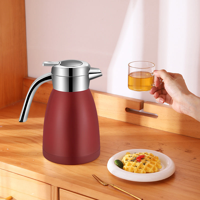 SOGA 1.8L Stainless Steel Insulated Vacuum Flask Water Coffee Jug Thermal Red