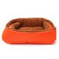 SOGA 2X Orange Dual-purpose Cushion Nest Cat Dog Bed Warm Plush Kennel Mat Pet Home Travel Essentials