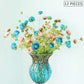 SOGA 12pcs Artificial Silk Flower Fake Rose Bouquet Table Decor Blue