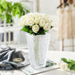 SOGA 22.5cm Handcrafted Clear Glass Vase, Classic Design for Home Decor