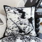 SOGA 50cm Throw Pillow Black and White Leopard Thick Premium Polyester Fiber for Home Decor