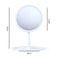 SOGA 2X 26cm White Round Smart LED Makeup Bedroom Table Vanity Mirror Tricolor w/ 5x Magnification