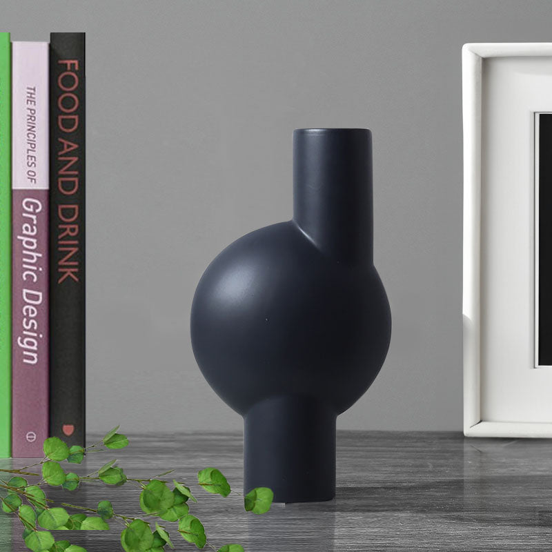 SOGA 17x632cm Medium Ornament a modern abstract vase decorative object unique shape with narrow neck for Home Decor