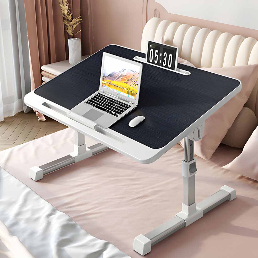 SOGA 2X 60X40cm Black Small Laptop Bed Portable Foldable Study Table Adjustable
