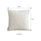 SOGA 50cm Gray Pillow Basic Square Stylish Geometric Plush Solid Decorative Covers Throw Pillow