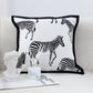 SOGA 45cm Black and White Light Luxury Zebra Cushion Decorative Square Pillow Living Room