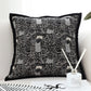 SOGA 2X 45cm Throw Pillow Black Cat Paradise Wide Border Decorative Cushion for Living Room