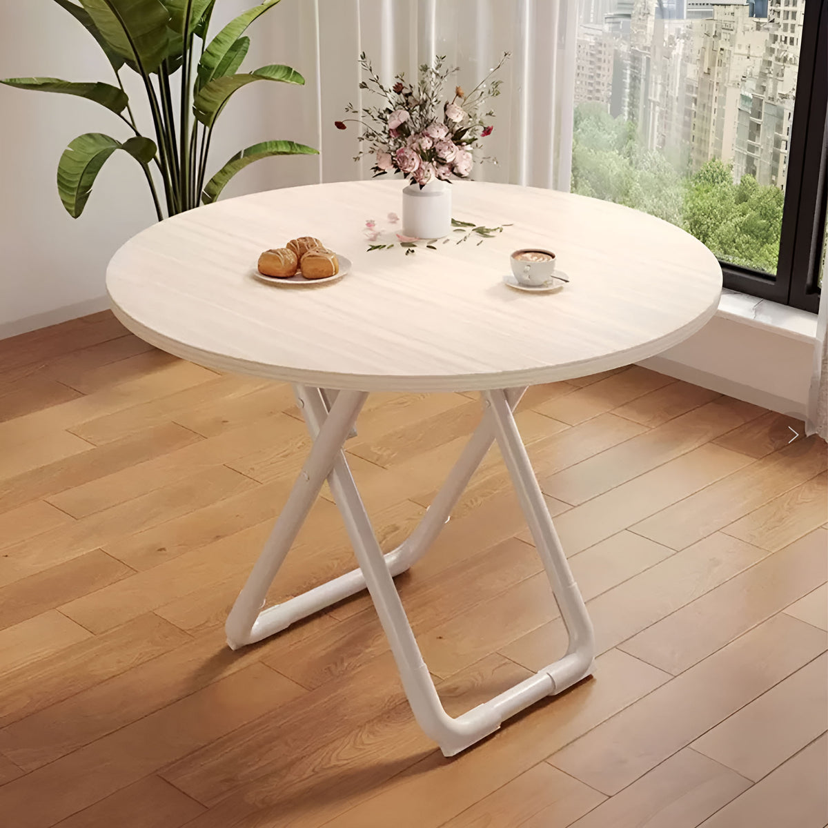 SOGA 80cm Light Wood Color Table Versatile Use Modern Design for Home Decor