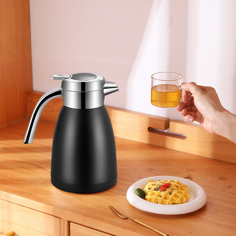 SOGA 1.2L Stainless Steel Insulated Vacuum Flask WaterBottle Black