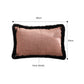 SOGA 35cm Mid-century Style Raised Embroidery Texture Edged Lumbar Throw Pillow