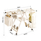 SOGA 2X 140cm Portable Wing Shape Clothes Drying Rack Foldable Space-Saving Laundry Holder