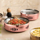 SOGA 26cm Rose Pink Hammered Dry Pot An Elegant Rose Pink Finish Kitchen Essential