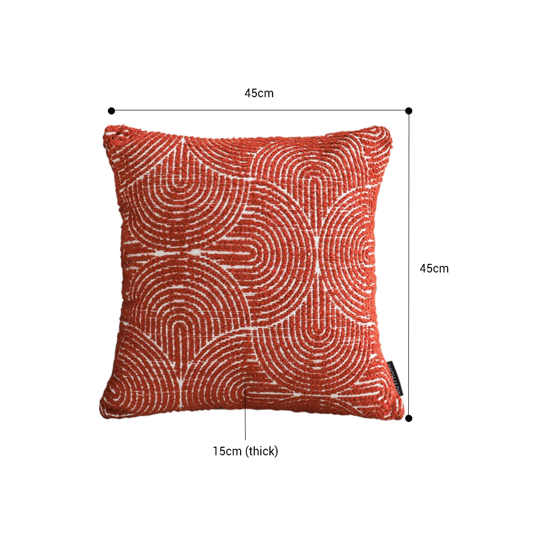 SOGA 2X 50Cm Red Oversized Pillow Perfect Cinnabar Outdoor/Indoor Lumbar Throw Pillow