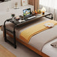 SOGA 140x45cm Black Cross Bed Movable Desk Table w/ Adjustable Length & Height