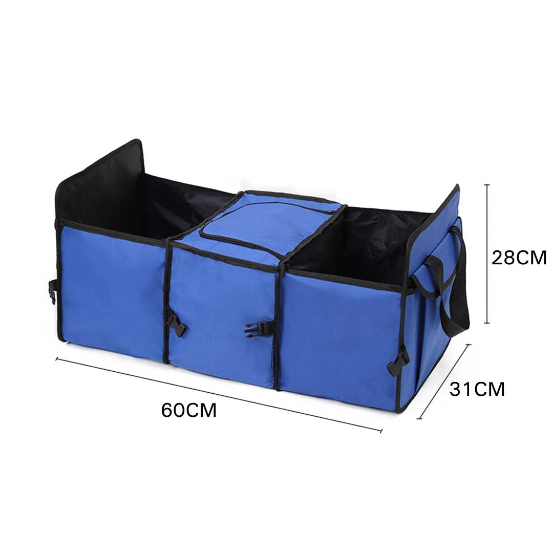 SOGA Portable Camping Car Set Inflatable Air Bed Mattress Storage Organizer Handheld Vacuum Blue