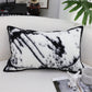 SOGA 35cm Throw Pillow Black and White Leopard Thick Premium Polyester Fiber for Home Decor
