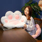 SOGA 2X 70cm White Paw Shape Cushion Warm Lazy Sofa Decorative Pillow Backseat Plush Mat Home Decor