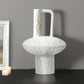SOGA 20x30cm Ornament Contemporary White Ceramic Vase Decorative for Minimalist and Elegant Home Decor